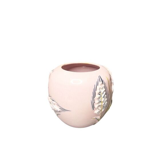 Vintage Italian Pink Ceramic Round Vase‎ - Picture 8 of 8